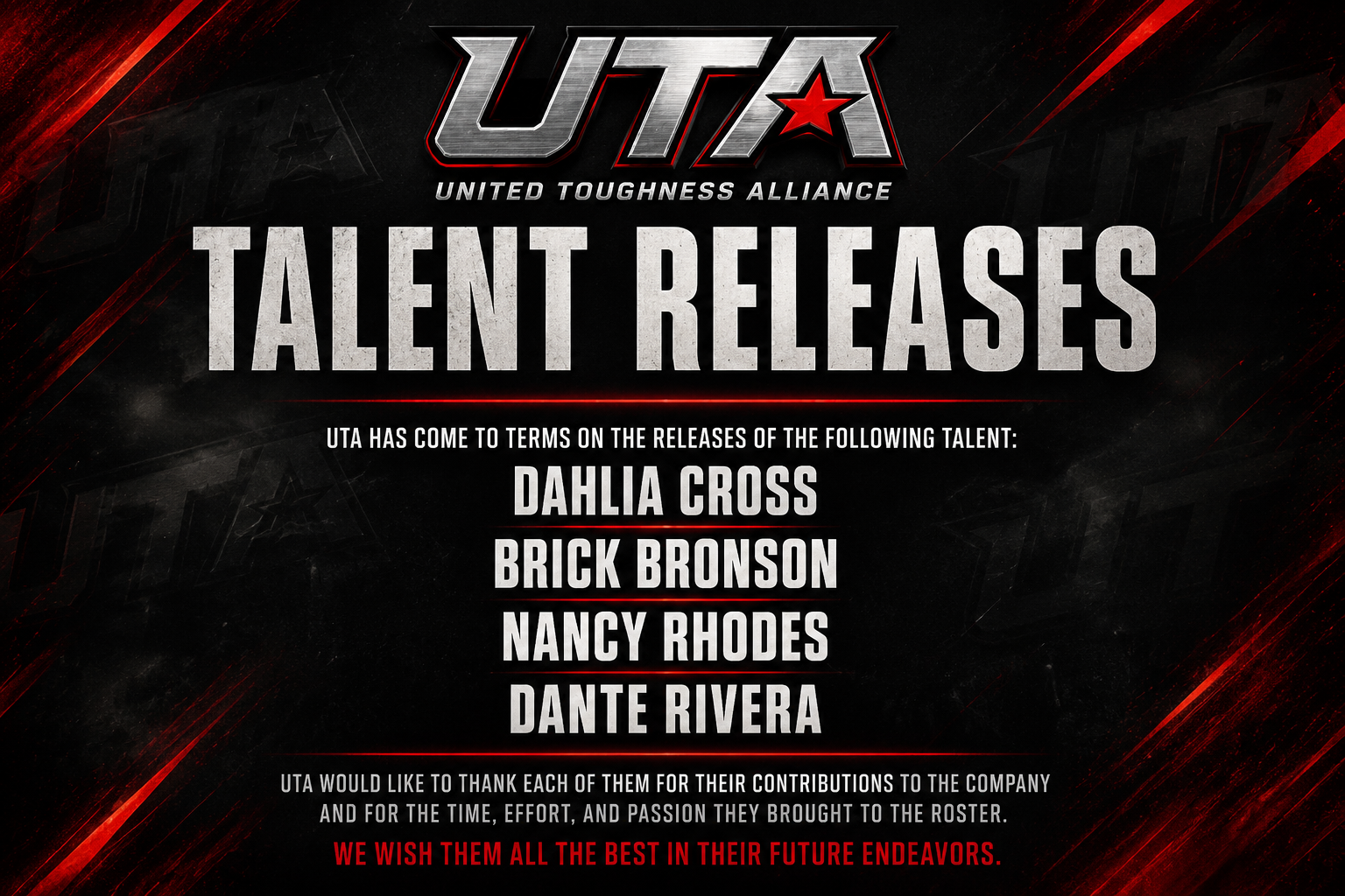 UTA Announces Talent Releases